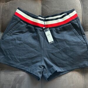 Tommy Hilfiger Navy Shorts with Red and White Stripe